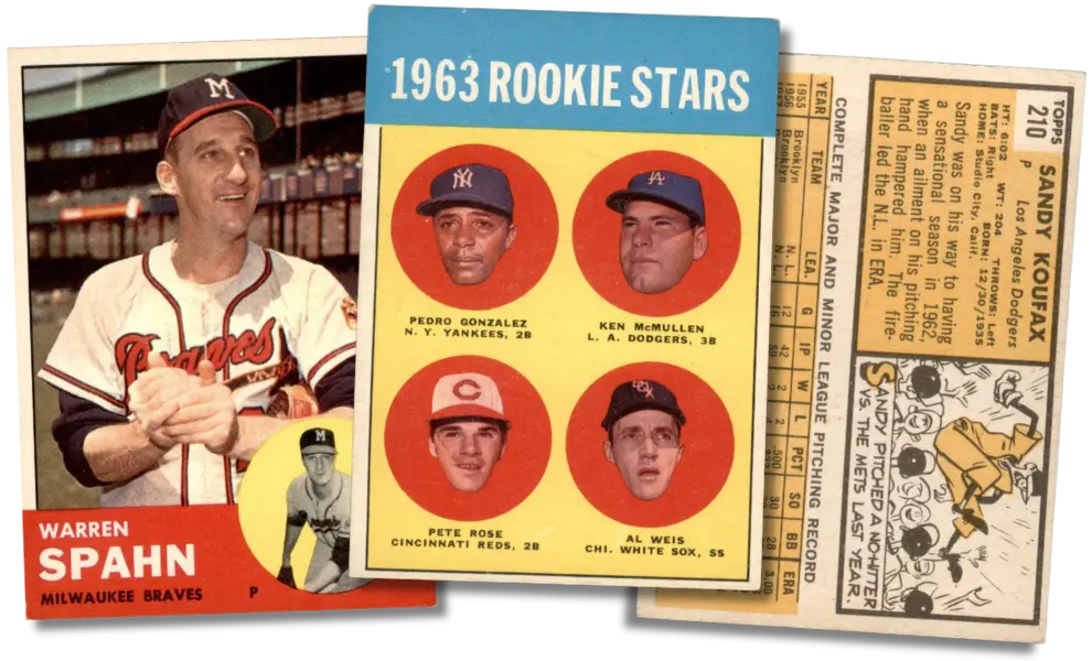 1963 Topps Baseball Cards 